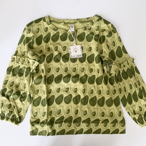 NWT Kate Quinn Organics Women’s Avocado Sweatshirt M Medium - Picture 1 of 4